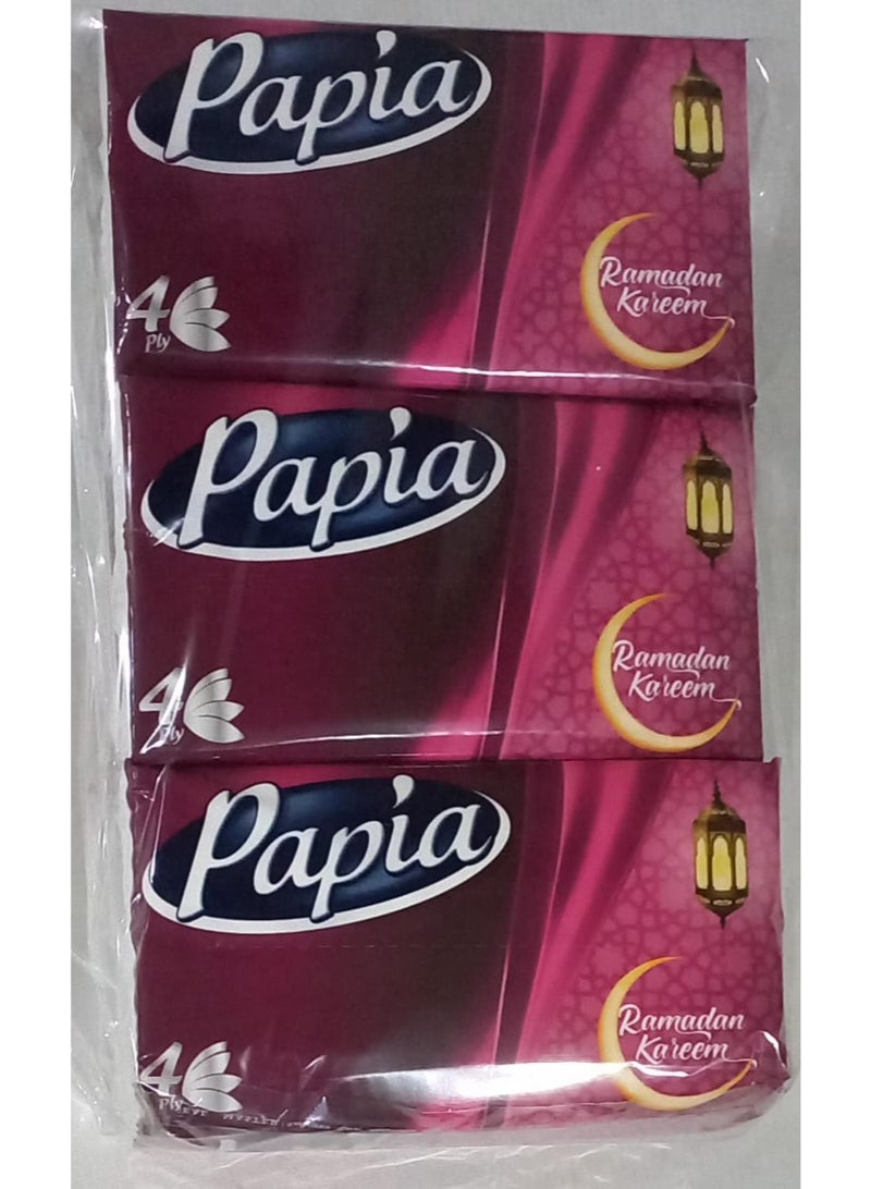 Papia Facial Tissue -  Multipack - 4 Ply - 500 X 3 - Image 2